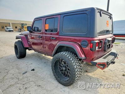 Drugie zdjęcie samochodu z przodu: 2021 JEEP WRANGLER UNLIMITED SAHARA VIN:1C4HJXEG2MW614498 - miniatura