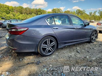 Trzecie zdjęcie samochodu z tyłu: 2017 HONDA ACCORD SPORT VIN:1HGCR2F55HA149691 - miniatura