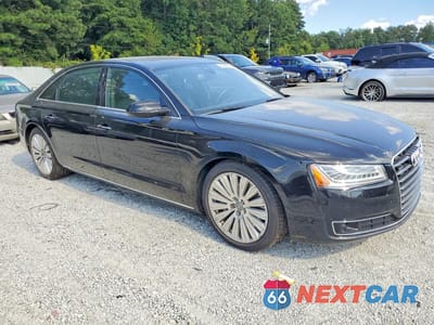 Czwarte zdjęcie samochodu z boku: 2015 AUDI A8 L QUATTRO VIN:WAU3GAFD1FN016175 - miniatura