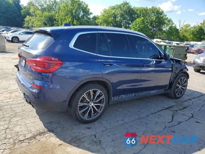 Trzecie zdjęcie samochodu z tyłu: 2019 BMW X3 SDRIVE30I VIN:5UXTR7C53KLE96756 - miniatura