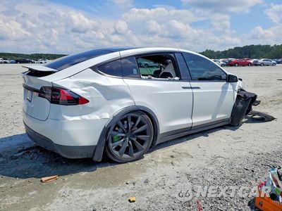 Trzecie zdjęcie samochodu z tyłu: 2021 TESLA MODEL X VIN:5YJXCAE22MF325259 - miniatura