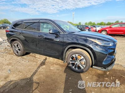 Czwarte zdjęcie samochodu z boku: 2021 TOYOTA HIGHLANDER HYBRID XLE VIN:5TDHBRCH6MS521648 - miniatura