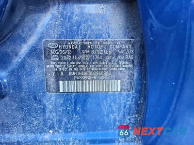 Zdjęcie 12 z 12 samochodu: 2013 HYUNDAI ELANTRA GLS VIN:KMHDH4AE3DU968986 - miniatura