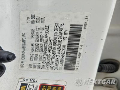 Zdjęcie 12 z 12 samochodu: 2016 HONDA CR-V SE VIN:5J6RM4H48GL016380 - miniatura