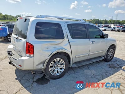 Trzecie zdjęcie samochodu z tyłu: 2015 NISSAN ARMADA PLATINUM VIN:5N1BA0NF5FN621566 - miniatura