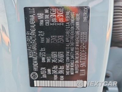 Zdjęcie 12 z 12 samochodu: 2024 HYUNDAI SANTA CRUZ XRT VIN:5NTJDDDF3RH123338 - miniatura