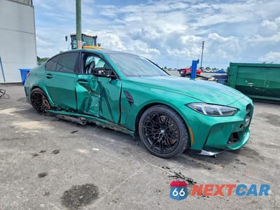 Czwarte zdjęcie samochodu z boku: 2026 BMW M3 COMPETITION VIN:WBS23HJ08TFV99043 - miniatura