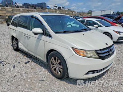 Czwarte zdjęcie samochodu z boku: 2014 HONDA ODYSSEY EXL VIN:5FNRL5H65EB071417 - miniatura