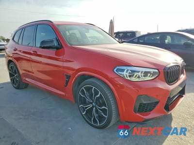 Czwarte zdjęcie samochodu z boku: 2021 BMW X3 M COMPETITION VIN:5YMTS0C06M9D67063 - miniatura