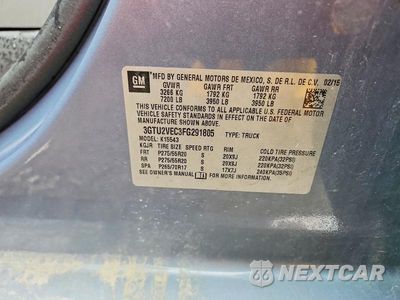 Zdjęcie 12 z 12 samochodu: 2015 GMC SIERRA K1500 SLT VIN:3GTU2VEC3FG291805 - miniatura