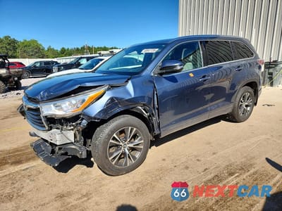 2016 TOYOTA HIGHLANDER XLE 5TDJKRFH7GS504035 - główne zdjęcie licytacji z USA - miniatura