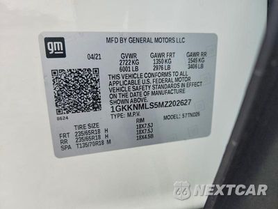 Zdjęcie 13 z 13 samochodu: 2021 GMC ACADIA SLT VIN:1GKKNMLS5MZ202627 - miniatura