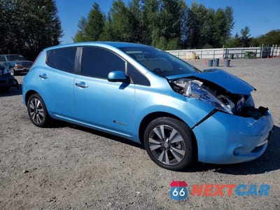 Czwarte zdjęcie samochodu z boku: 2015 NISSAN LEAF SL VIN:1N4AZ0CP1FC313669 - miniatura