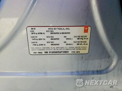Zdjęcie 13 z 13 samochodu: 2018 TESLA MODEL X VIN:5YJXCAE25JF120031 - miniatura