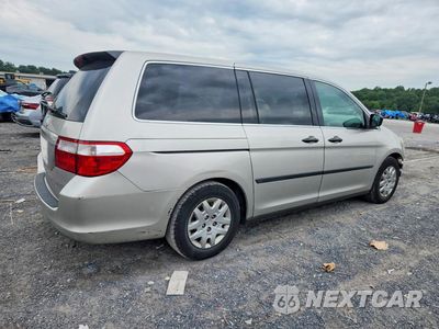 Trzecie zdjęcie samochodu z tyłu: 2007 HONDA ODYSSEY LX VIN:5FNRL382X7B003344 - miniatura
