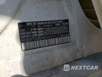Zdjęcie 12 z 12 samochodu: 2008 MERCEDES-BENZ E 350 VIN:WDBUF56X58B308152 - miniatura