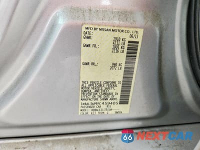 Zdjęcie 12 z 12 samochodu: 2015 NISSAN ALTIMA 2.5 S VIN:1N4AL3AP9FC459405 - miniatura