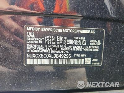 Zdjęcie 13 z 13 samochodu: 2020 BMW X7 M50I VIN:5UXCX6C0XL9B49296 - miniatura