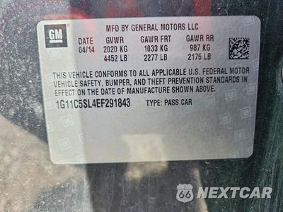 Zdjęcie 12 z 12 samochodu: 2014 CHEVROLET MALIBU 1LT VIN:1G11C5SL4EF291843 - miniatura