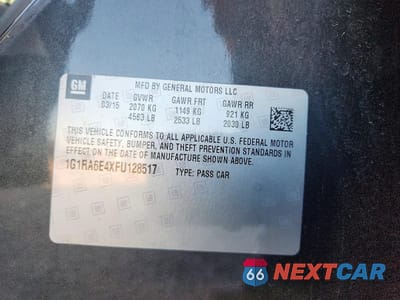 Zdjęcie 12 z 12 samochodu: 2015 CHEVROLET VOLT VIN:1G1RA6E4XFU128517 - miniatura