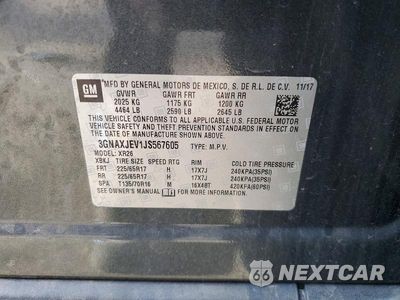 Zdjęcie 14 z 14 samochodu: 2018 CHEVROLET EQUINOX LT VIN:3GNAXJEV1JS567605 - miniatura
