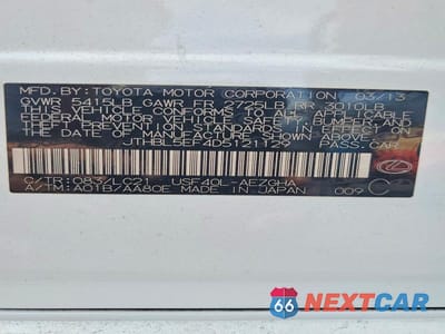 Zdjęcie 13 z 13 samochodu: 2013 LEXUS LS 460 VIN:JTHBL5EF4D5121129 - miniatura