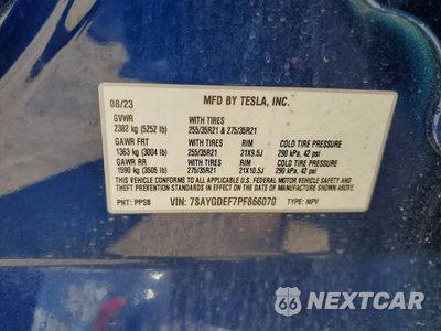 Zdjęcie 14 z 14 samochodu: 2023 TESLA MODEL Y VIN:7SAYGDEF7PF866070 - miniatura