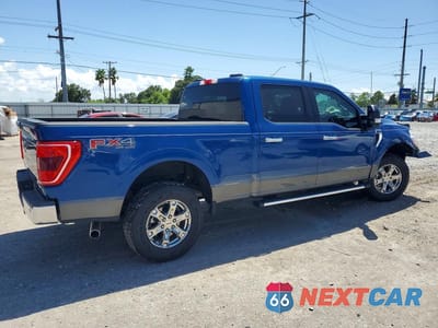 Trzecie zdjęcie samochodu z tyłu: 2022 FORD F150 SUPERCREW VIN:1FTFW1E54NFA96769 - miniatura