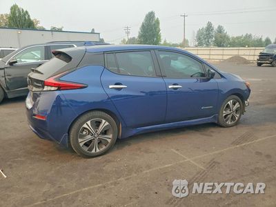 Trzecie zdjęcie samochodu z tyłu: 2018 NISSAN LEAF SL VIN:1N4AZ1CP8JC317166 - miniatura