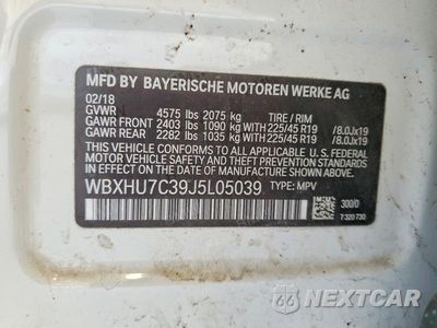 Zdjęcie 13 z 13 samochodu: 2018 BMW X1 SDRIVE28I VIN:WBXHU7C39J5L05039 - miniatura