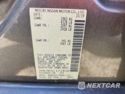 Zdjęcie 12 z 12 samochodu: 2020 NISSAN ALTIMA S VIN:1N4BL4BV3LC172810 - miniatura