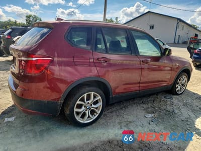 Trzecie zdjęcie samochodu z tyłu: 2013 BMW X3 XDRIVE28I VIN:5UXWX9C5XD0A31278 - miniatura