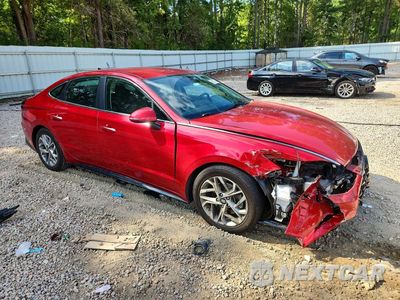 Czwarte zdjęcie samochodu z boku: 2020 HYUNDAI SONATA SEL VIN:5NPEF4JA3LH012847 - miniatura