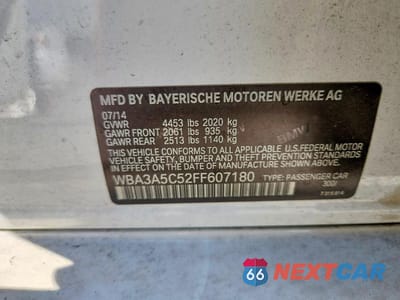 Zdjęcie 12 z 12 samochodu: 2015 BMW 328 I VIN:WBA3A5C52FF607180 - miniatura