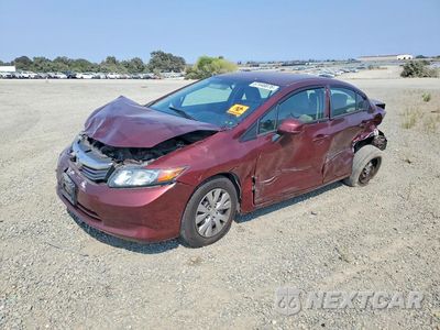 2012 HONDA CIVIC LX 2HGFB2F54CH555392 - główne zdjęcie licytacji z USA - miniatura