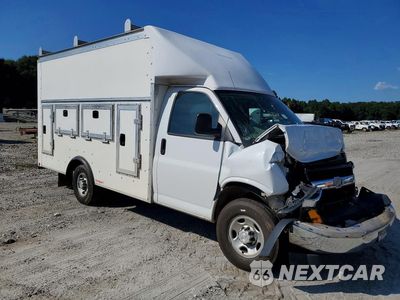 Czwarte zdjęcie samochodu z boku: 2018 CHEVROLET EXPRESS DELIVERY TRUCK VIN:1GB0GRFG3J1338593 - miniatura