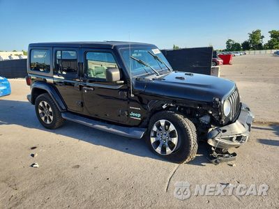 Czwarte zdjęcie samochodu z boku: 2018 JEEP WRANGLER UNLIMITED SAHARA VIN:1C4HJXEG1JW121827 - miniatura