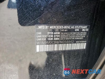 Zdjęcie 13 z 13 samochodu: 2023 MERCEDES-BENZ EQB 250+ VIN:W1N9M0CB8PN058842 - miniatura