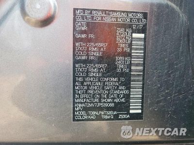 Zdjęcie 14 z 14 samochodu: 2018 NISSAN ROGUE S VIN:KNMAT2MV7JP539088 - miniatura