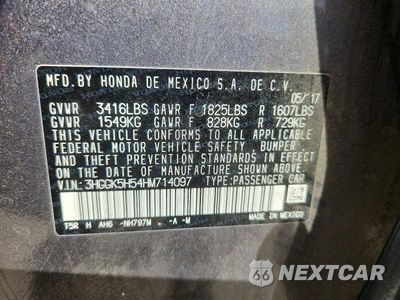 Zdjęcie 12 z 12 samochodu: 2017 HONDA FIT LX VIN:3HGGK5H54HM714097 - miniatura