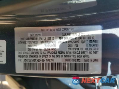 Zdjęcie 13 z 13 samochodu: 2021 MAZDA CX-9 GRAND TOURING VIN:JM3TCADY8M0508398 - miniatura