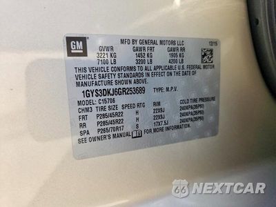 Zdjęcie 13 z 13 samochodu: 2016 CADILLAC ESCALADE PLATINUM VIN:1GYS3DKJ6GR253689 - miniatura