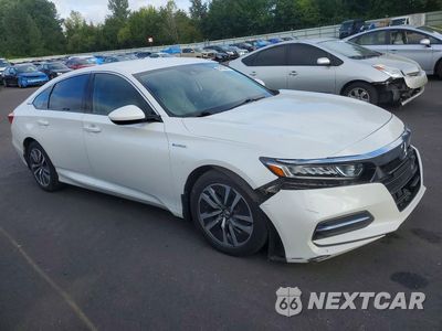 Czwarte zdjęcie samochodu z boku: 2019 HONDA ACCORD HYBRID VIN:1HGCV3F18KA012489 - miniatura