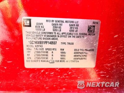 Zdjęcie 12 z 12 samochodu: 2015 CHEVROLET SILVERADO K2500 HEAVY DUTY LTZ VIN:1GC1KWE81FF149507 - miniatura