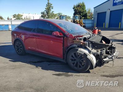 Czwarte zdjęcie samochodu z boku: 2023 TESLA MODEL X VIN:7SAXCBE58PF416897 - miniatura