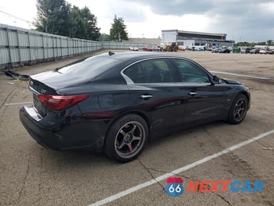 Trzecie zdjęcie samochodu z tyłu: 2018 INFINITI Q50 3.0T LUXE VIN:JN1EV7AR9JM611106 - miniatura