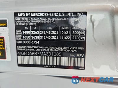 Zdjęcie 14 z 14 samochodu: 2021 MERCEDES-BENZ GLE COUPE AMG 53 4MATIC VIN:4JGFD6BB7MA301005 - miniatura
