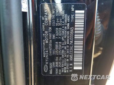 Zdjęcie 13 z 13 samochodu: 2021 HYUNDAI TUCSON SEL VIN:KM8J33AL7MU333845 - miniatura