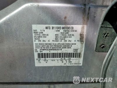 Zdjęcie 13 z 13 samochodu: 2019 FORD EDGE SEL VIN:2FMPK4J90KBB25218 - miniatura