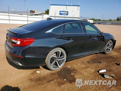 Trzecie zdjęcie samochodu z tyłu: 2019 HONDA ACCORD SPORT VIN:1HGCV1F33KA005309 - miniatura